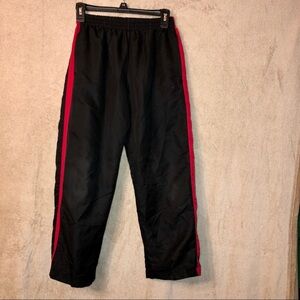 Starter Black w Red Stripe Athletic Pants Boys M